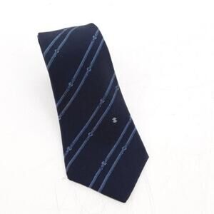 Celine Paris Navy and Light Blue Neck Tie